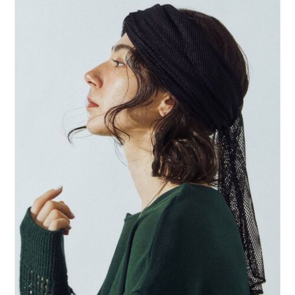 White Mesh Turban - Picture 12 of 12